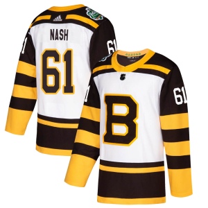 Men's Rick Nash Boston Bruins Authentic 2019 Winter Classic Jersey - White