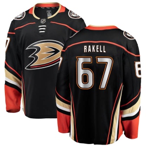 Men's Rickard Rakell Anaheim Ducks Authentic Home Jersey - Black