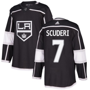 Men's Rob Scuderi Los Angeles Kings Authentic Home Jersey - Black