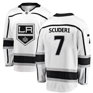 Men's Rob Scuderi Los Angeles Kings Breakaway Away Jersey - White