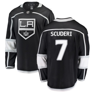 Men's Rob Scuderi Los Angeles Kings Breakaway Home Jersey - Black