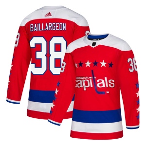 Men's Robbie Baillargeon Washington Capitals Authentic Alternate Jersey - Red