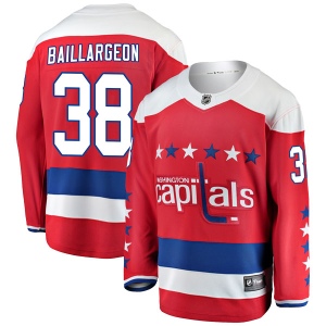 Men's Robbie Baillargeon Washington Capitals Breakaway Alternate Jersey - Red