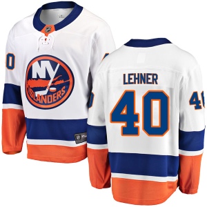 Men's Robin Lehner New York Islanders Breakaway Away Jersey - White