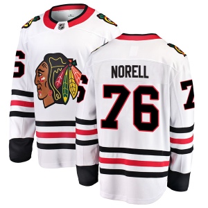 Men's Robin Norell Chicago Blackhawks Breakaway Away Jersey - White