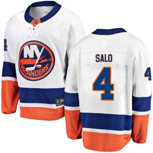 Men's Robin Salo New York Islanders Breakaway Away Jersey - White