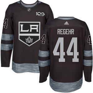 Men's Robyn Regehr Los Angeles Kings Authentic 1917-2017 100th Anniversary Jersey - Black