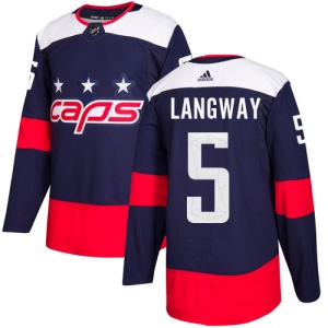 Men's Rod Langway Washington Capitals Authentic 2018 Stadium Series Jersey - Navy Blue