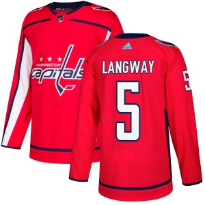 Men's Rod Langway Washington Capitals Authentic Jersey - Red