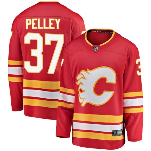 Men's Rod Pelley Calgary Flames Breakaway Alternate Jersey - Red