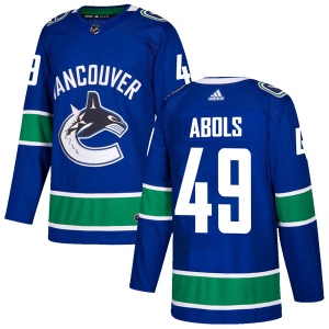 Men's Rodrigo Abols Vancouver Canucks Authentic Home Jersey - Blue