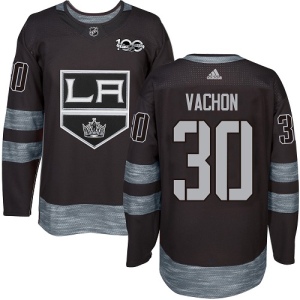 Men's Rogie Vachon Los Angeles Kings Authentic 1917-2017 100th Anniversary Jersey - Black