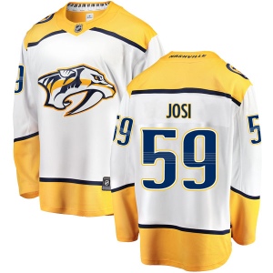 Men's Roman Josi Nashville Predators Breakaway Away Jersey - White