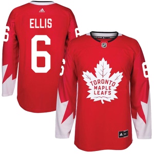 Men's Ron Ellis Toronto Maple Leafs Authentic Alternate Jersey - Red