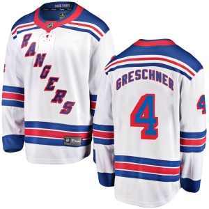 Men's Ron Greschner New York Rangers Breakaway Away Jersey - White