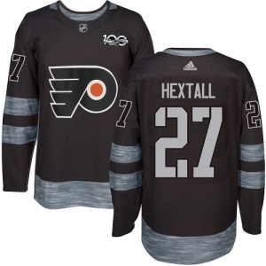 Men's Ron Hextall Philadelphia Flyers Authentic 1917-2017 100th Anniversary Jersey - Black