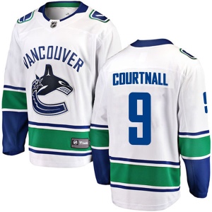 Men's Russ Courtnall Vancouver Canucks Breakaway Away Jersey - White