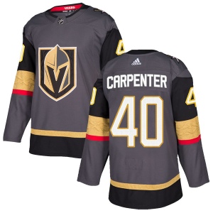 Men's Ryan Carpenter Vegas Golden Knights Authentic Gray Home Jersey - Gold