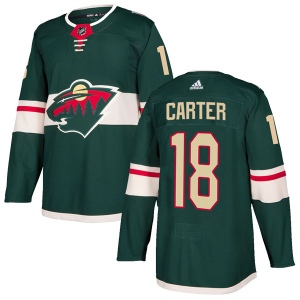 Men's Ryan Carter Minnesota Wild Authentic Home Jersey - Green