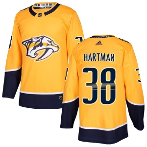 Men's Ryan Hartman Nashville Predators Authentic Home Jersey - Gold