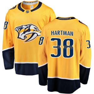 Men's Ryan Hartman Nashville Predators Breakaway Home Jersey - Gold