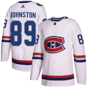 Men's Ryan Johnston Montreal Canadiens Authentic 2017 100 Classic Jersey - White