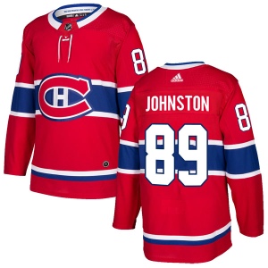 Men's Ryan Johnston Montreal Canadiens Authentic Home Jersey - Red