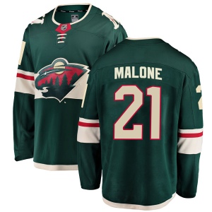 Men's Ryan Malone Minnesota Wild Breakaway Home Jersey - Green