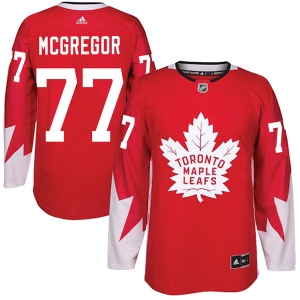 Men's Ryan McGregor Toronto Maple Leafs Authentic Alternate Jersey - Red