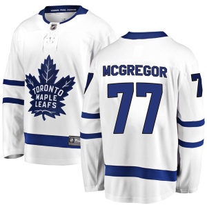 Men's Ryan McGregor Toronto Maple Leafs Breakaway Away Jersey - White