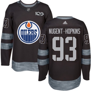 Men's Ryan Nugent-Hopkins Edmonton Oilers Authentic 1917-2017 100th Anniversary Jersey - Black