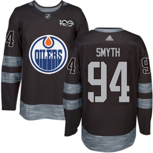 Men's Ryan Smyth Edmonton Oilers Authentic 1917-2017 100th Anniversary Jersey - Black