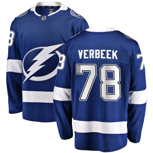 Men's Ryan Verbeek Tampa Bay Lightning Breakaway Home Jersey - Blue