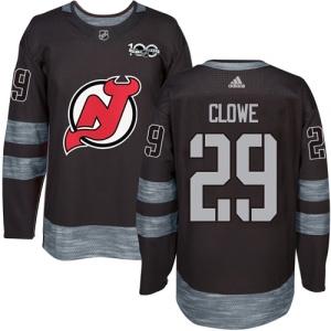 Men's Ryane Clowe New Jersey Devils Authentic 1917-2017 100th Anniversary Jersey - Black