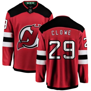 Men's Ryane Clowe New Jersey Devils Home Breakaway Jersey - Red