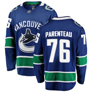 Men's Rylan Parenteau Vancouver Canucks Breakaway Home Jersey - Blue