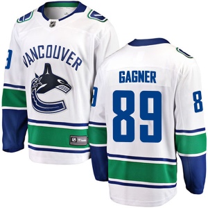 Men's Sam Gagner Vancouver Canucks Breakaway Away Jersey - White