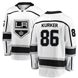 Men's Sam Kurker Los Angeles Kings Breakaway Away Jersey - White