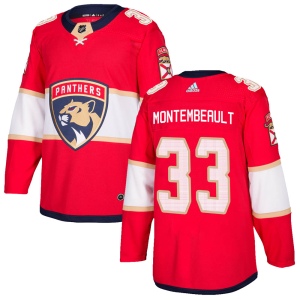 Men's Samuel Montembeault Florida Panthers Authentic Home Jersey - Red