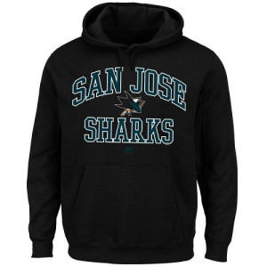 Men's San Jose Sharks Heart & Soul Hoodie - - Black