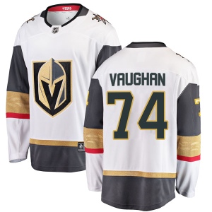 Men's Scooter Vaughan Vegas Golden Knights Breakaway White Away Jersey - Gold