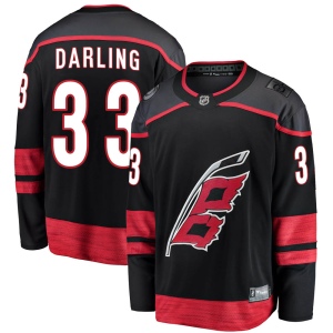 Men's Scott Darling Carolina Hurricanes Breakaway Alternate Jersey - Black