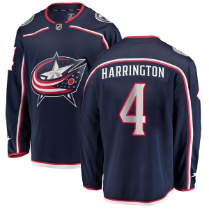 Men's Scott Harrington Columbus Blue Jackets Breakaway Home Jersey - Navy