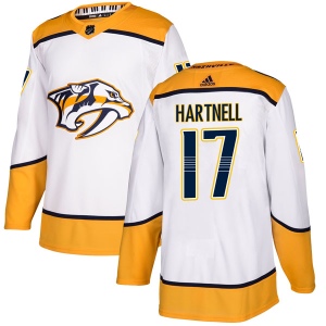 Men's Scott Hartnell Nashville Predators Authentic Away Jersey - White