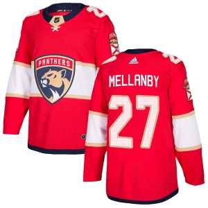 Men's Scott Mellanby Florida Panthers Authentic Home Jersey - Red