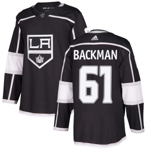 Men's Sean Backman Los Angeles Kings Authentic Home Jersey - Black