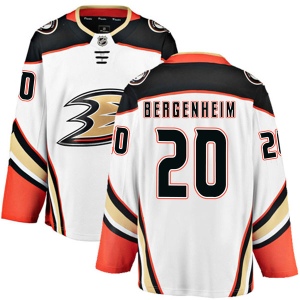 Men's Sean Bergenheim Anaheim Ducks Authentic Away Jersey - White