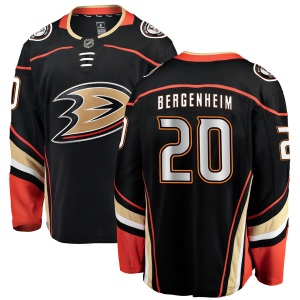 Men's Sean Bergenheim Anaheim Ducks Authentic Home Jersey - Black