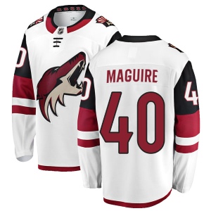 Men's Sean Maguire Arizona Coyotes Authentic Away Jersey - White