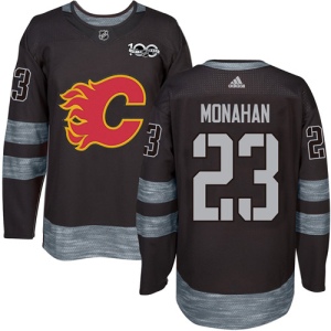 Men's Sean Monahan Calgary Flames Authentic 1917-2017 100th Anniversary Jersey - Black